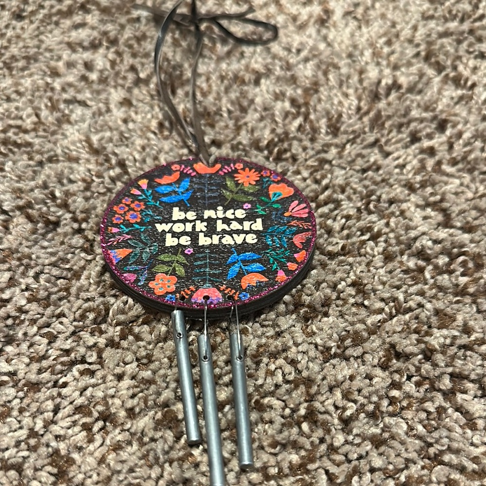 Hobby Lobby Floral Car Charm - Pink, Blue, Orange